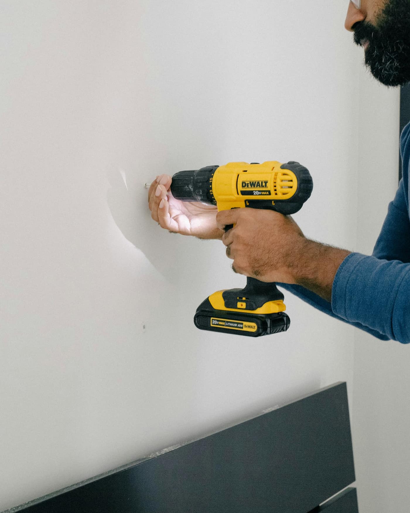 A handyman doing repair work