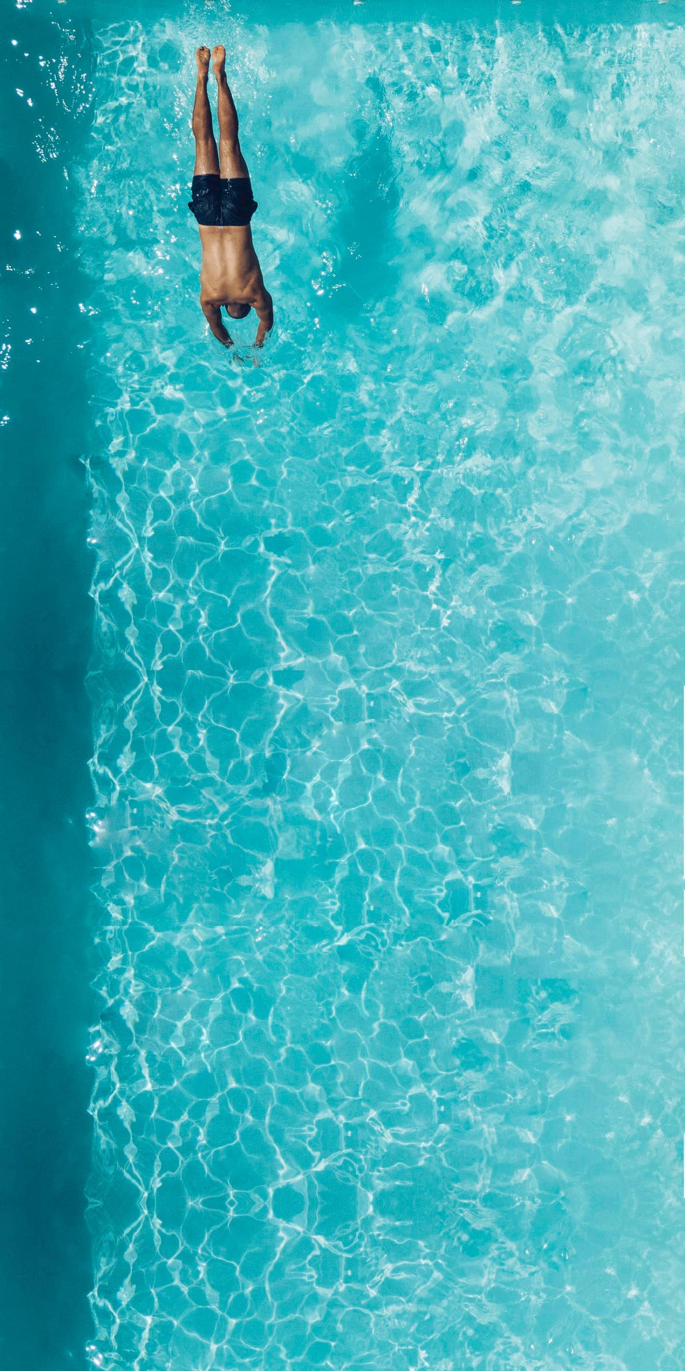 A swimming pool ready for the season