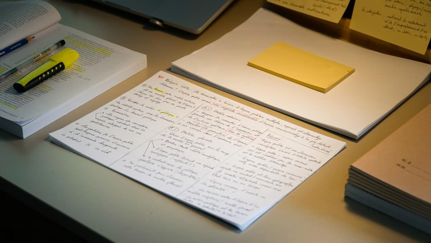A desk with a quote, estimate, and invoice documents
