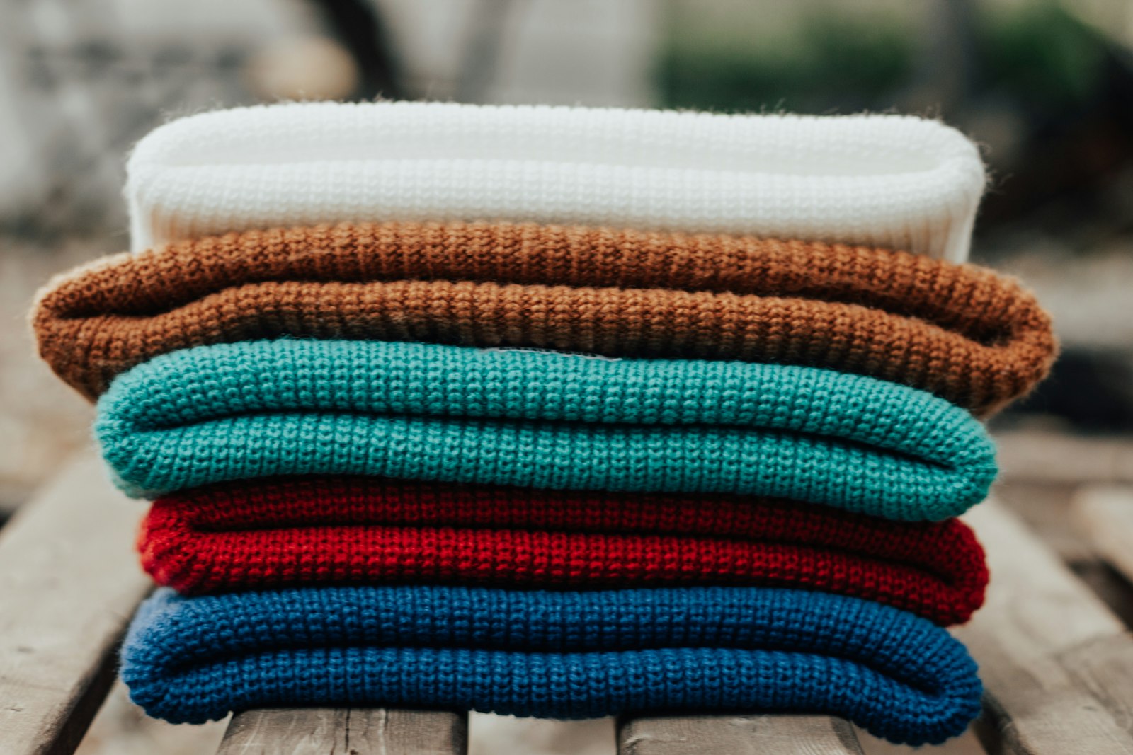 A stack of folded towels